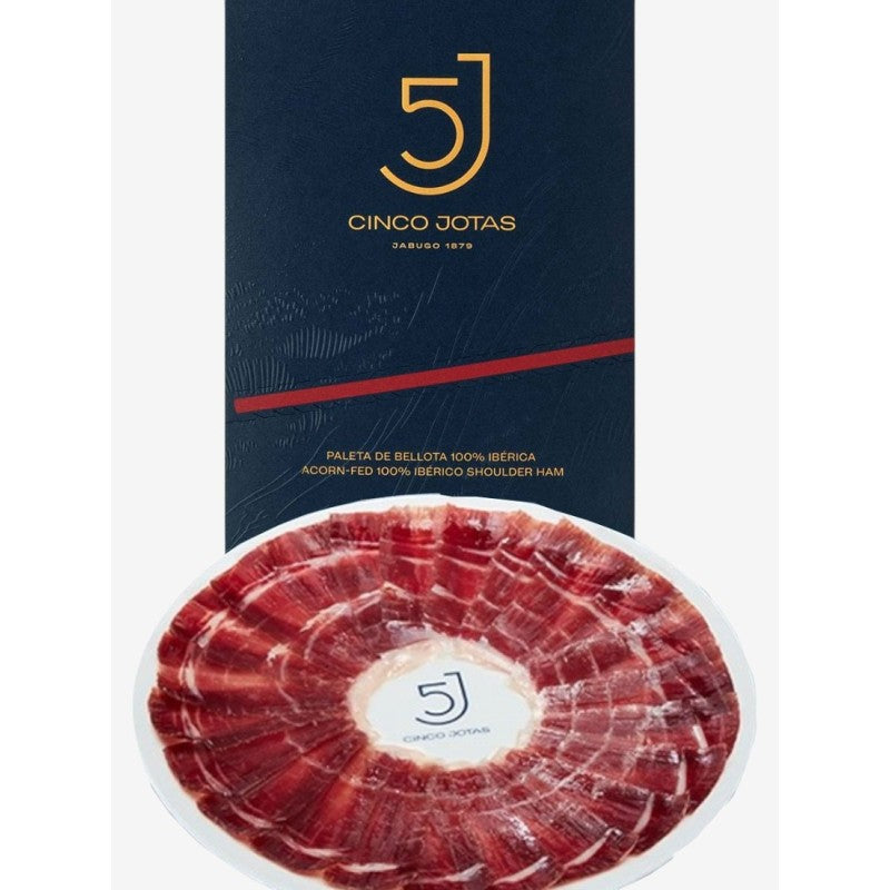 100% Iberico Bellota Shoulder Ham Sliced Cinco Jotas